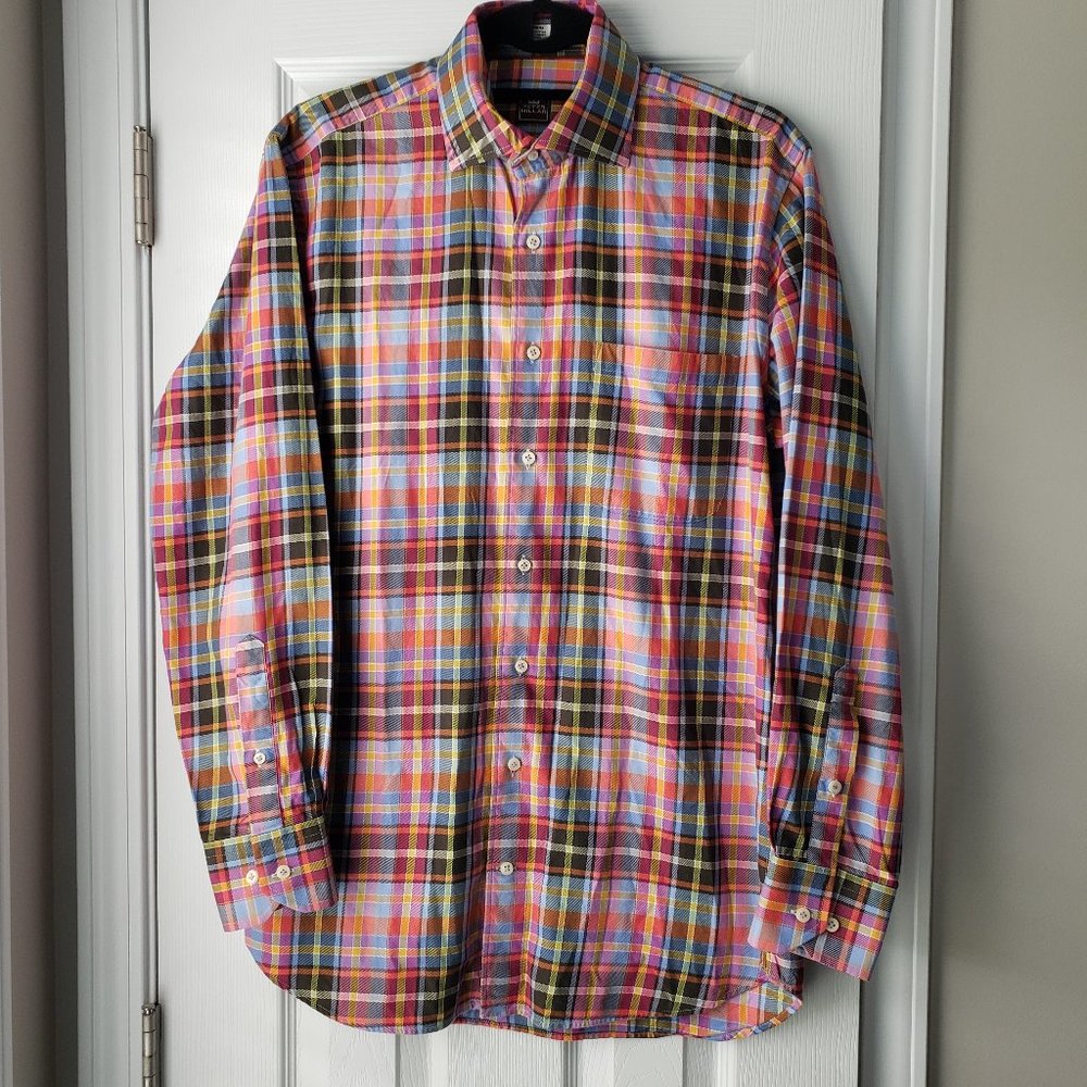 Peter Millar Men's Casual Plaid Shirt Size M